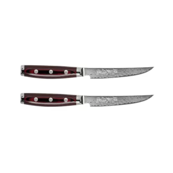 YAXELL SUPER GOU | 2 peilių rinkinys | STEAK | 161 sluoksnio SG2 Damasko plieno
