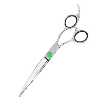 Šunų kirpimo žirklės Kanpeki Green Dot Curved 7
